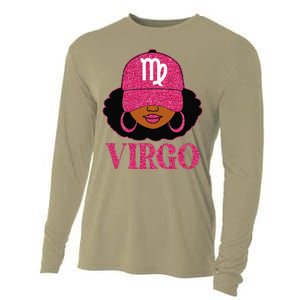 Virgo Queen Birthday Afro Hair Cap Hat Black Women Cooling Performance Long Sleeve Crew