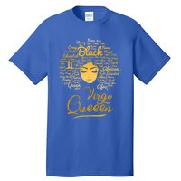 Virgo Queen Black Queen Birthday Funny Gift Zodiac Gift Tall T-Shirt