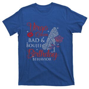 Virgo Queen Bad Boujee Birthday Behavior High Heels Gift T-Shirt