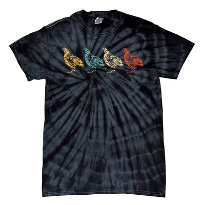 Vintage Quail Bird 60s 70s Quail Tie-Dye T-Shirt