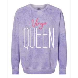 Virgo Queen / Classy Virgo Sign Birthday Astrology Gift Colorblast Crewneck Sweatshirt