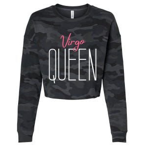 Virgo Queen / Classy Virgo Sign Birthday Astrology Gift Cropped Pullover Crew