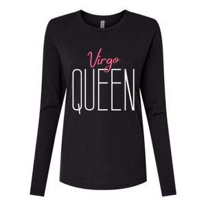 Virgo Queen / Classy Virgo Sign Birthday Astrology Gift Womens Cotton Relaxed Long Sleeve T-Shirt