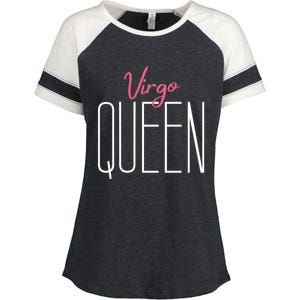 Virgo Queen / Classy Virgo Sign Birthday Astrology Gift Enza Ladies Jersey Colorblock Tee