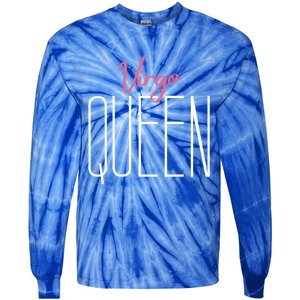 Virgo Queen / Classy Virgo Sign Birthday Astrology Gift Tie-Dye Long Sleeve Shirt