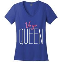 Virgo Queen / Classy Virgo Sign Birthday Astrology Gift Women's V-Neck T-Shirt