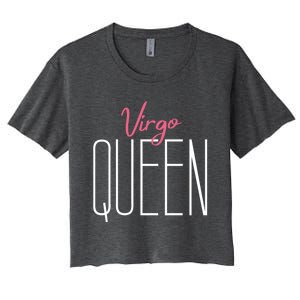 Virgo Queen / Classy Virgo Sign Birthday Astrology Gift Women's Crop Top Tee