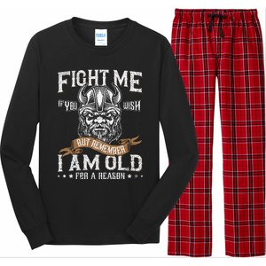 Viking Quote Celtic Symbols Nordic Culture Long Sleeve Pajama Set