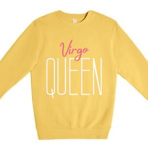 Virgo Queen / Classy Virgo Sign Birthday Astrology Meaningful Gift Premium Crewneck Sweatshirt