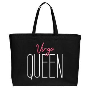 Virgo Queen / Classy Virgo Sign Birthday Astrology Meaningful Gift Cotton Canvas Jumbo Tote