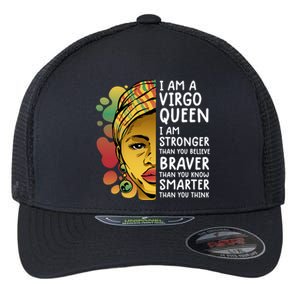 Virgo Queen Cute Gift Astrology Zodiac Virgo Gift Flexfit Unipanel Trucker Cap