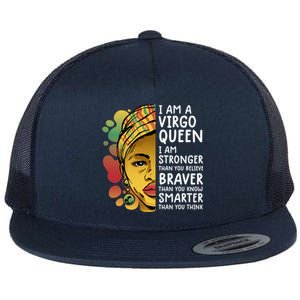 Virgo Queen Cute Gift Astrology Zodiac Virgo Gift Flat Bill Trucker Hat