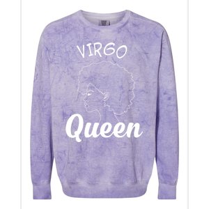 Virgo Queen Horoscope Birthday Gift Cute Gift Colorblast Crewneck Sweatshirt