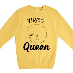 Virgo Queen Horoscope Birthday Gift Cute Gift Premium Crewneck Sweatshirt