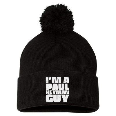 Vintage Quote Im A Paul Meme Heyman Guy Funny Retro Basic Pom Pom 12in Knit Beanie