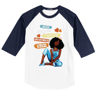 Virgo Queen I Am Stronger Birthday Gift For Black Women Baseball Sleeve Shirt