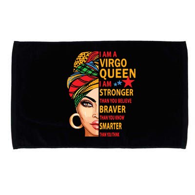 Virgo Queen I Am Stronger Birthday Gift For Virgo Zodiac Microfiber Hand Towel