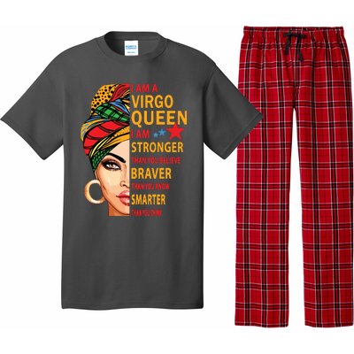 Virgo Queen I Am Stronger Birthday Gift For Virgo Zodiac Pajama Set