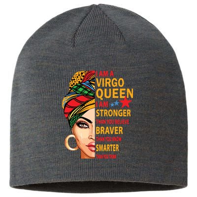 Virgo Queen I Am Stronger Birthday Gift For Virgo Zodiac Sustainable Beanie