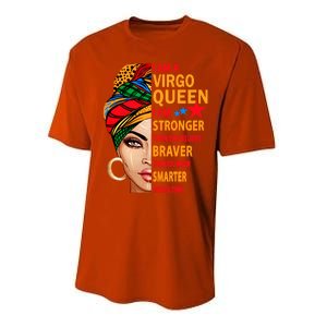 Virgo Queen I Am Stronger Birthday Gift For Virgo Zodiac Cool Gift Performance Sprint T-Shirt