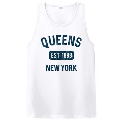 Vintage Queens Ny Nyc Gifts Souvenir Queens Est 1898 PosiCharge Competitor Tank