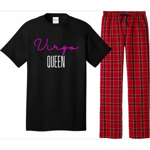 Virgo Queen Pink Writing / Funny Zodiac Virgo Birthday Great Gift Pajama Set