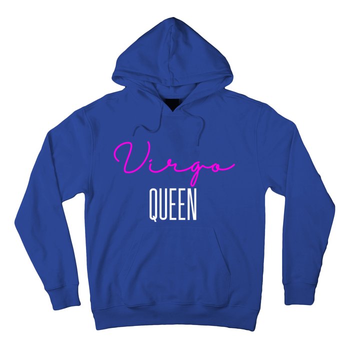 Virgo Queen Pink Writing / Funny Zodiac Virgo Birthday Great Gift Hoodie