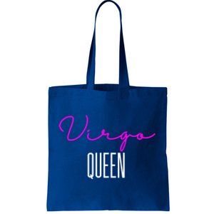 Virgo Queen Pink Writing / Funny Zodiac Virgo Birthday Great Gift Tote Bag