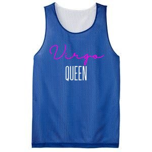 Virgo Queen Pink Writing / Funny Zodiac Virgo Birthday Great Gift Mesh Reversible Basketball Jersey Tank