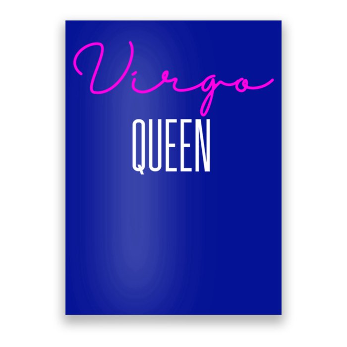 Virgo Queen Pink Writing / Funny Zodiac Virgo Birthday Great Gift Poster