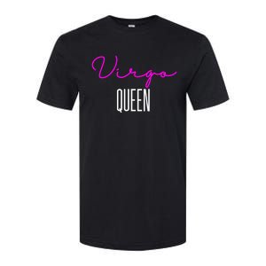 Virgo Queen Pink Writing / Funny Zodiac Virgo Birthday Great Gift Softstyle CVC T-Shirt