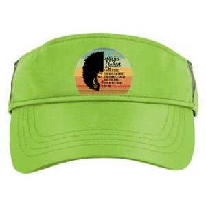 Virgo Queen Personality Qualities Melanin Great Gift Adult Drive Performance Visor