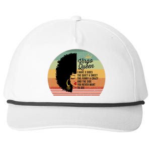 Virgo Queen Personality Qualities Melanin Great Gift Snapback Five-Panel Rope Hat