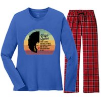 Virgo Queen Personality Qualities Melanin Great Gift Women's Long Sleeve Flannel Pajama Set 