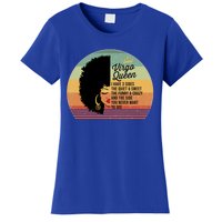 Virgo Queen Personality Qualities Melanin Great Gift Women's T-Shirt