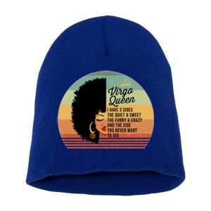 Virgo Queen Personality Qualities Melanin Great Gift Short Acrylic Beanie