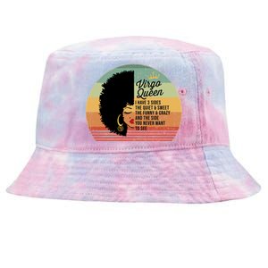 Virgo Queen Personality Qualities Melanin Great Gift Tie-Dyed Bucket Hat