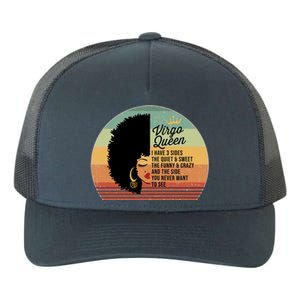 Virgo Queen Personality Qualities Melanin Great Gift Yupoong Adult 5-Panel Trucker Hat