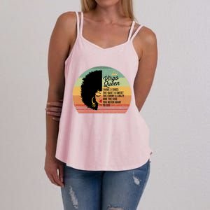 Virgo Queen Personality Qualities Melanin Great Gift Women's Strappy Tank