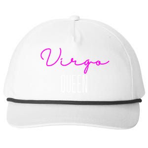 Virgo Queen Pink Writing / Funny Zodiac Virgo Birthday Cute Gift Snapback Five-Panel Rope Hat