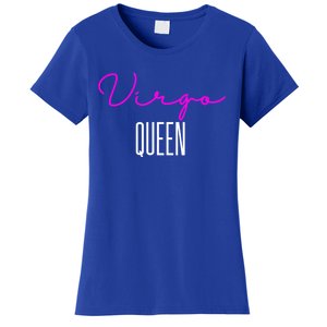 Virgo Queen Pink Writing / Funny Zodiac Virgo Birthday Cute Gift Women's T-Shirt