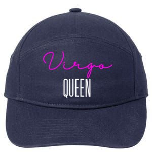 Virgo Queen Pink Writing / Funny Zodiac Virgo Birthday Cute Gift 7-Panel Snapback Hat