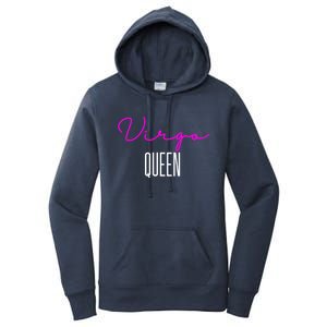 Virgo Queen Pink Writing / Funny Zodiac Virgo Birthday Cute Gift Women's Pullover Hoodie