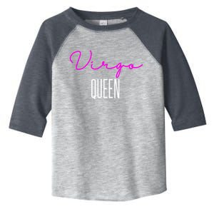 Virgo Queen Pink Writing / Funny Zodiac Virgo Birthday Cute Gift Toddler Fine Jersey T-Shirt