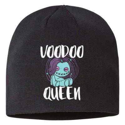 Voodoo Queen Pastel Goth Creepy Cute Voodoo Doll Sustainable Beanie