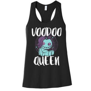 Voodoo Queen Pastel Goth Creepy Cute Voodoo Doll Women's Racerback Tank