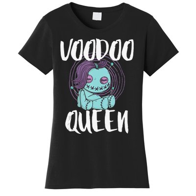 Voodoo Queen Pastel Goth Creepy Cute Voodoo Doll Women's T-Shirt