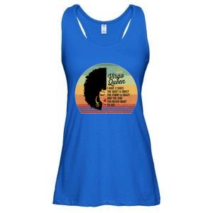 Virgo Queen Personality Qualities Melanin Gift Ladies Essential Flowy Tank