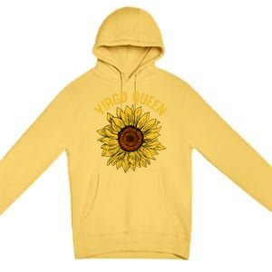 Virgo Queen Sunflower Birthday Gift Gift Premium Pullover Hoodie