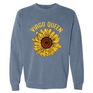 Virgo Queen Sunflower Birthday Gift Gift Garment-Dyed Sweatshirt